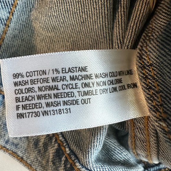 Denim Jacket with Button Closure - Picture 4 of 4